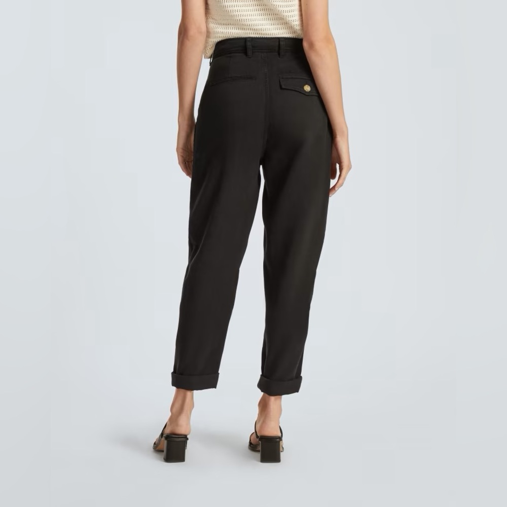 NEW Everlane Womens The TENCEL™ Relaxed Chino Pants Soft Slouchy Black 6 - Picture 7 of 16